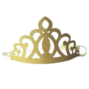 Карнавальная корона бумажная золотая 6 шт.