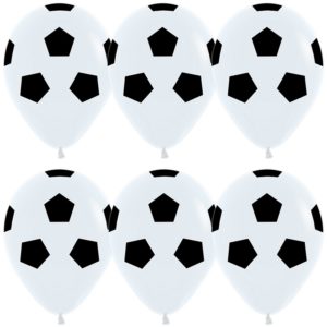 Шар (12''/30 см, CHN) Футбольный мяч, Белый, пастель, 5 ст