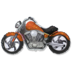 Шар. Мотоцикл, байк, оранжевый (45”/114 см, ESP)